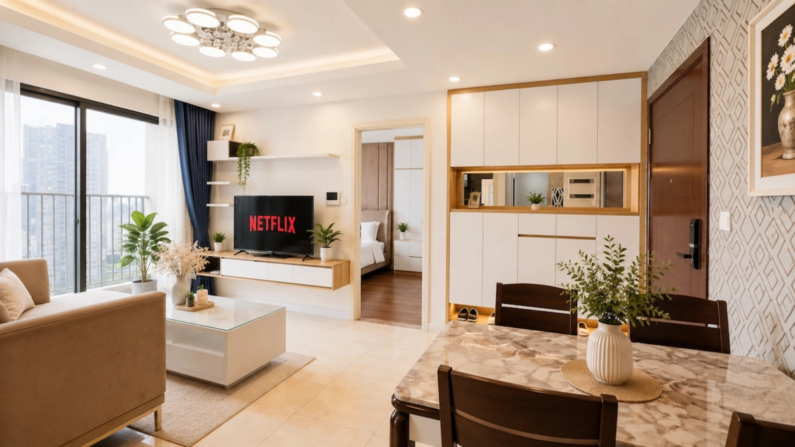 Vinhomes D'Capitale | 2 phòng ngủ, tầng cao • Tầm nhìn thành phố