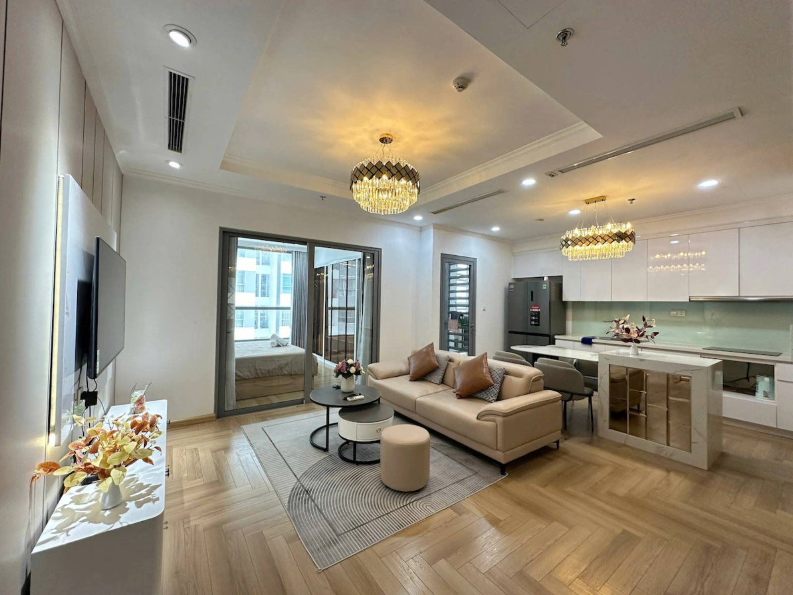 Vinhomes Times City | Nhà 1 phòng ngủ ấm cúng và hiện đại